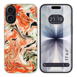 Funda Silicona para Iphone 17 (6.3) diseño Mármol 12 Dibujos