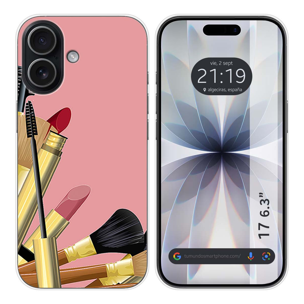 Funda Silicona para Iphone 17 (6.3) diseño Brochas Dibujos