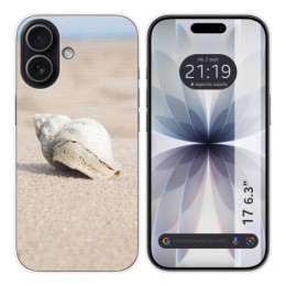 Funda Silicona para Iphone 17 (6.3) diseño Concha Dibujos