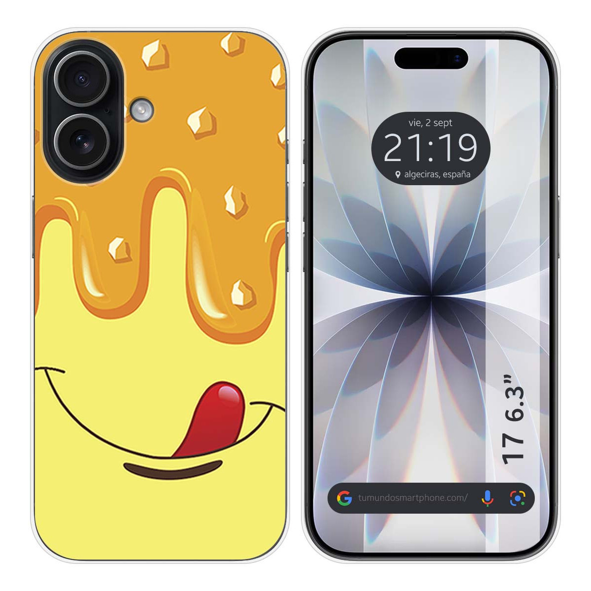 Funda Silicona para Iphone 17 (6.3) diseño Helado Vainilla Dibujos