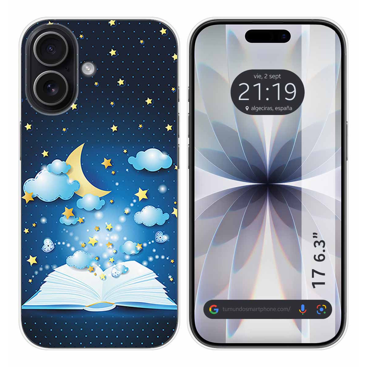 Funda Silicona para Iphone 17 (6.3) diseño Libro Cuentos Dibujos