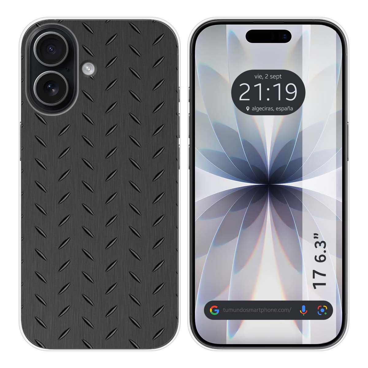 Funda Silicona para Iphone 17 (6.3) diseño Metal Dibujos