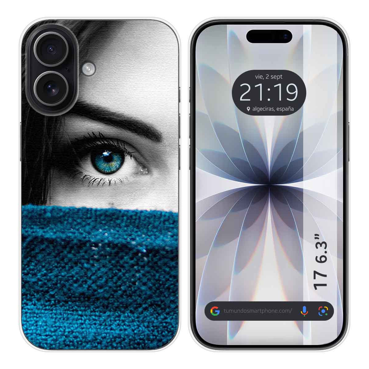 Funda Silicona para Iphone 17 (6.3) diseño Ojo Dibujos