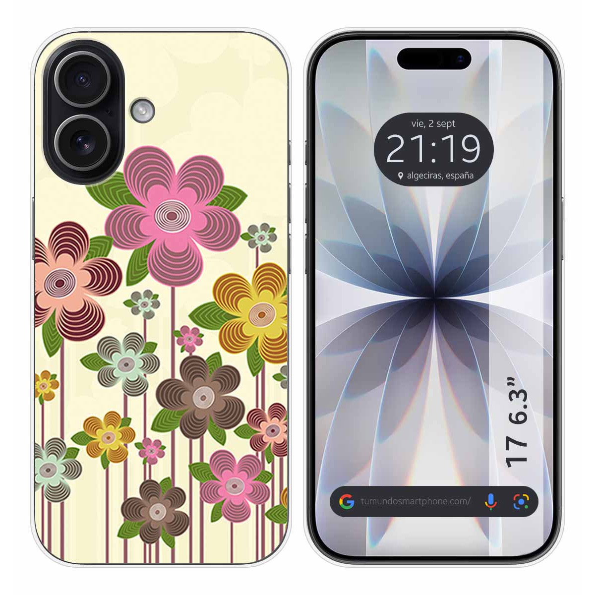 Funda Silicona para Iphone 17 (6.3) diseño Primavera En Flor Dibujos