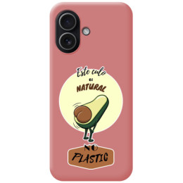 Funda Silicona Líquida Rosa para Iphone 17 (6.3) diseño Culo Natural Dibujos