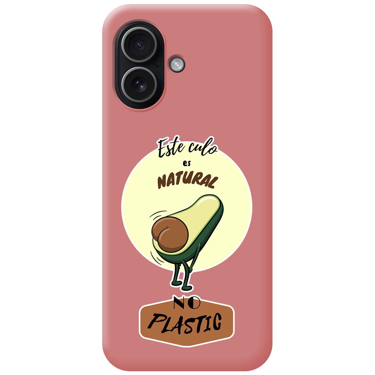 Funda Silicona Líquida Rosa para Iphone 17 (6.3) diseño Culo Natural Dibujos