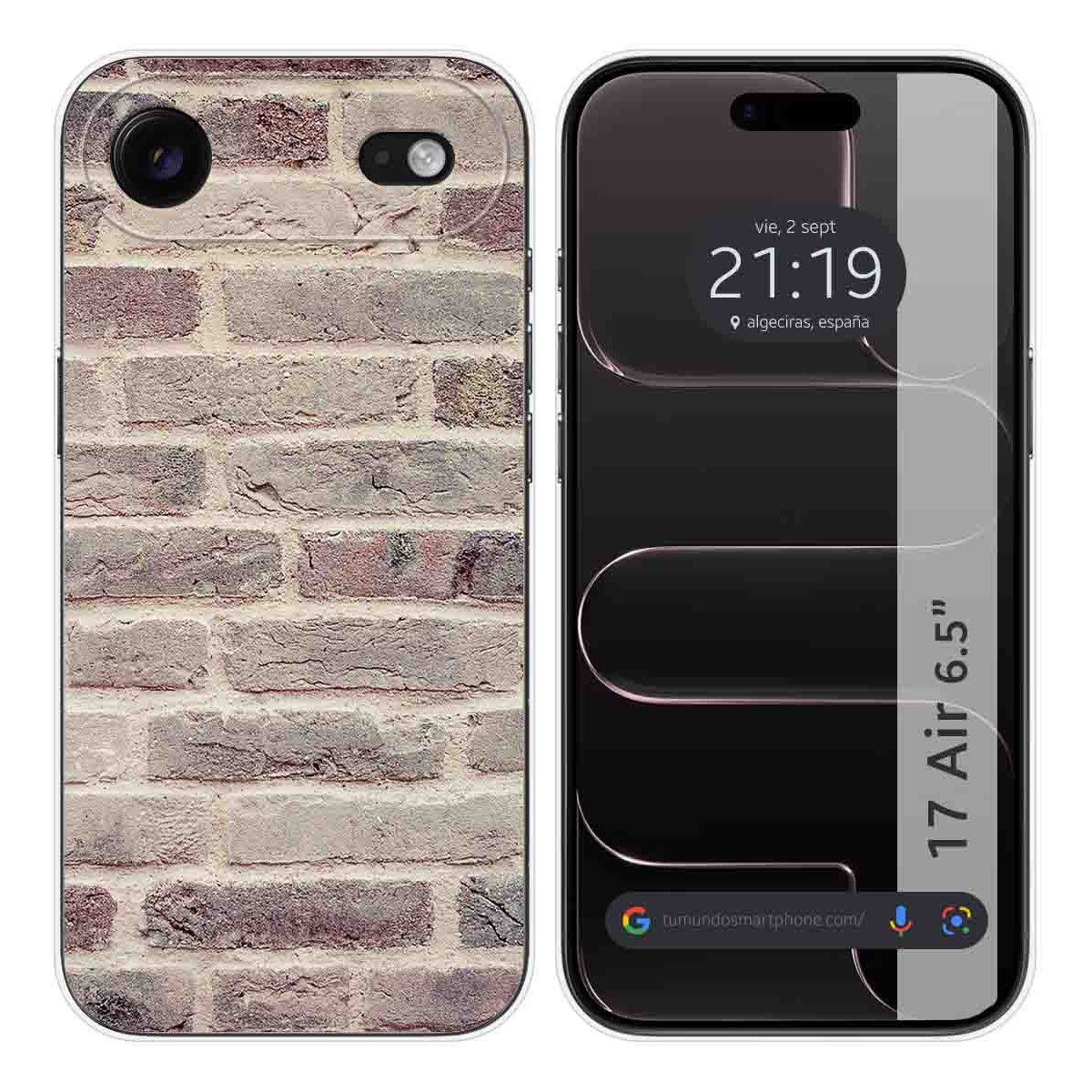 Funda Silicona para Iphone 17 Air (6.5) diseño Ladrillo 01 Dibujos