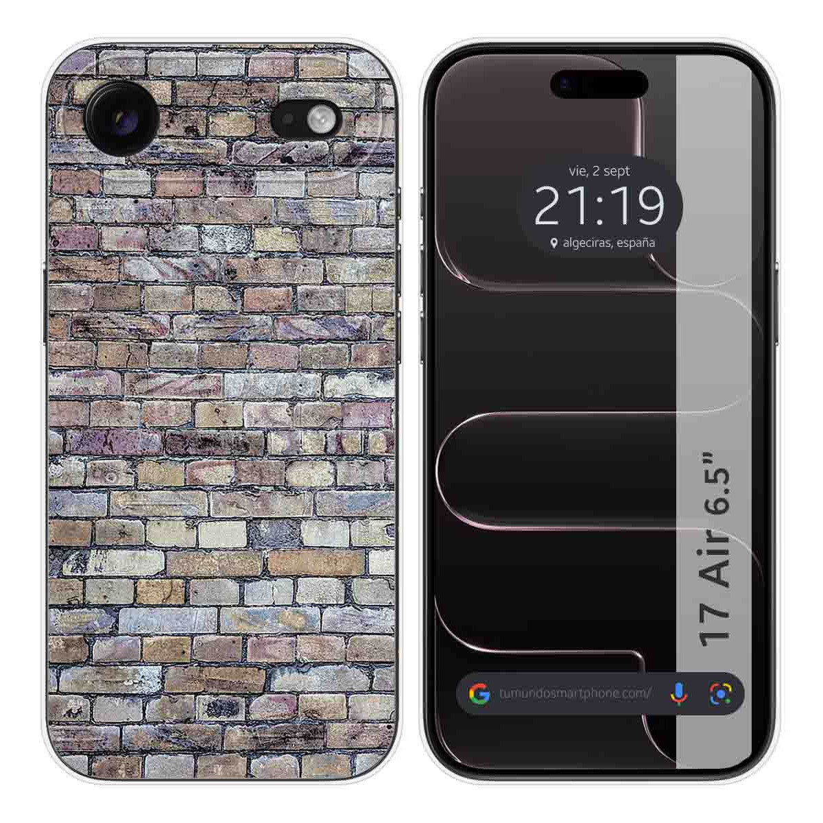 Funda Silicona para Iphone 17 Air (6.5) diseño Ladrillo 02 Dibujos