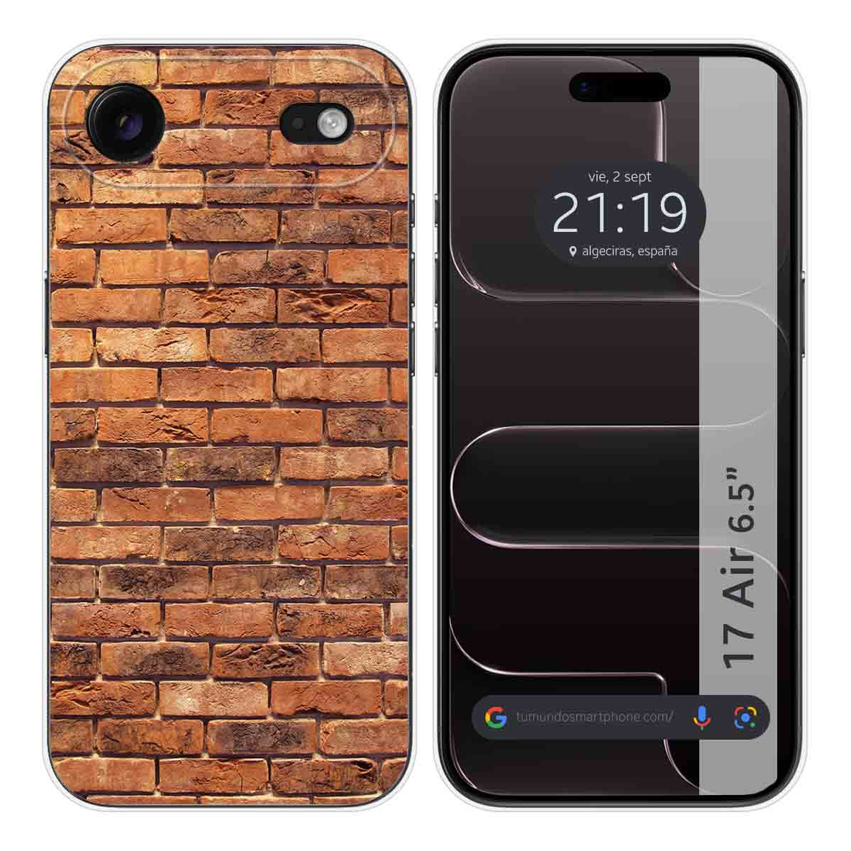 Funda Silicona para Iphone 17 Air (6.5) diseño Ladrillo 04 Dibujos