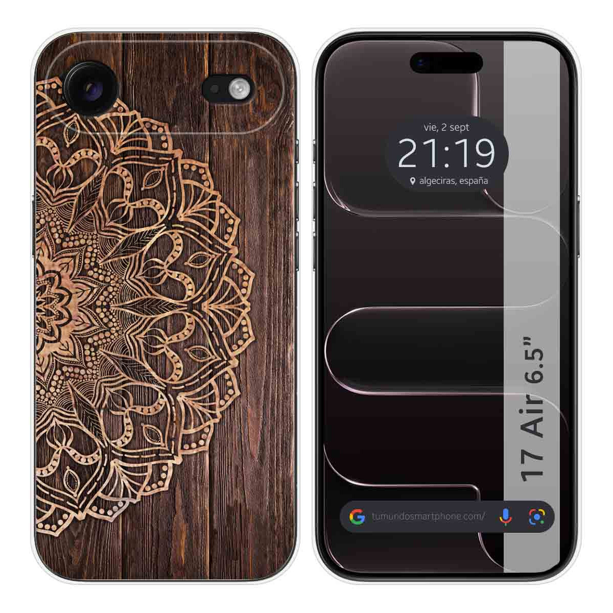 Funda Silicona para Iphone 17 Air (6.5) diseño Madera 06 Dibujos