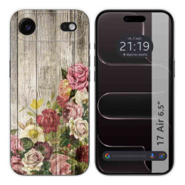 Funda Silicona para Iphone 17 Air (6.5) diseño Madera 08 Dibujos