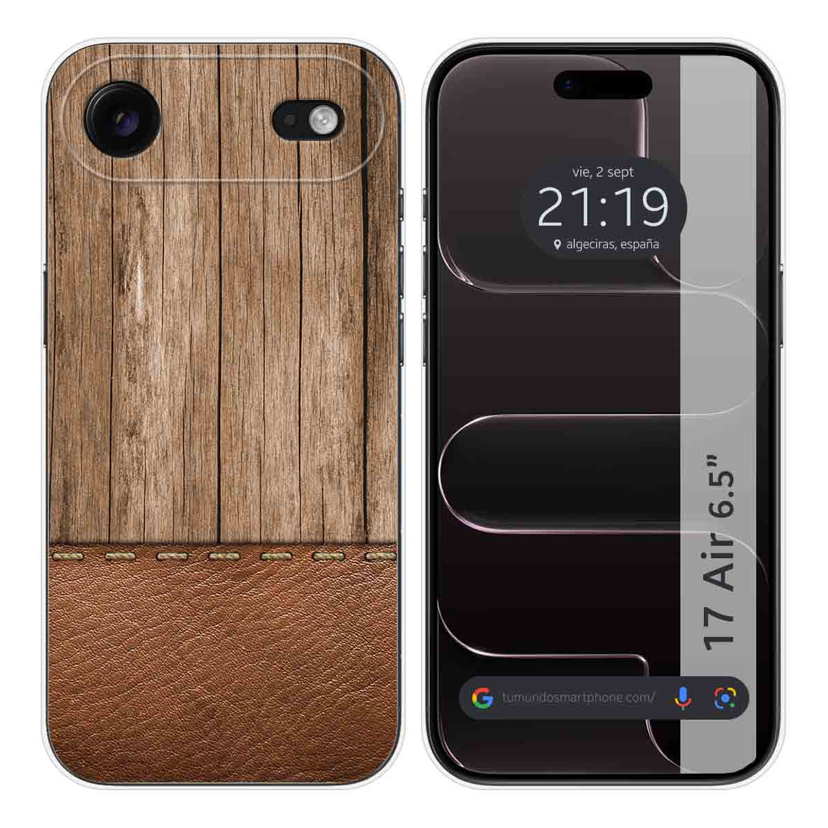 Funda Silicona para Iphone 17 Air (6.5) diseño Madera 09 Dibujos