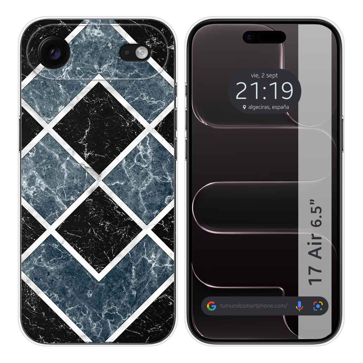 Funda Silicona para Iphone 17 Air (6.5) diseño Mármol 06 Dibujos