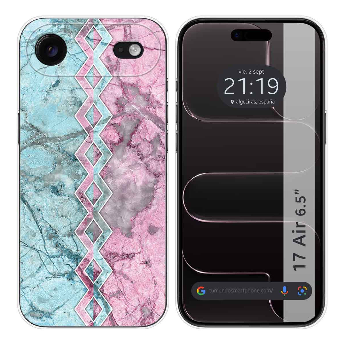 Funda Silicona para Iphone 17 Air (6.5) diseño Mármol 08 Dibujos