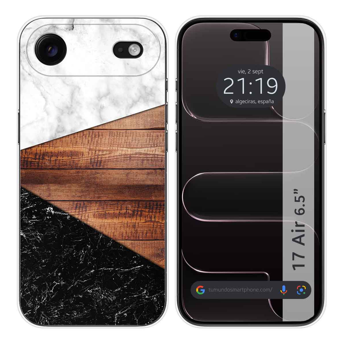 Funda Silicona para Iphone 17 Air (6.5) diseño Mármol 11 Dibujos