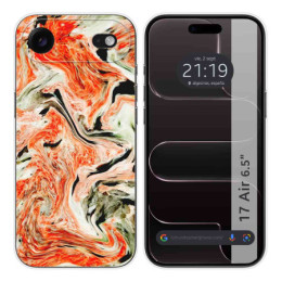 Funda Silicona para Iphone 17 Air (6.5) diseño Mármol 12 Dibujos