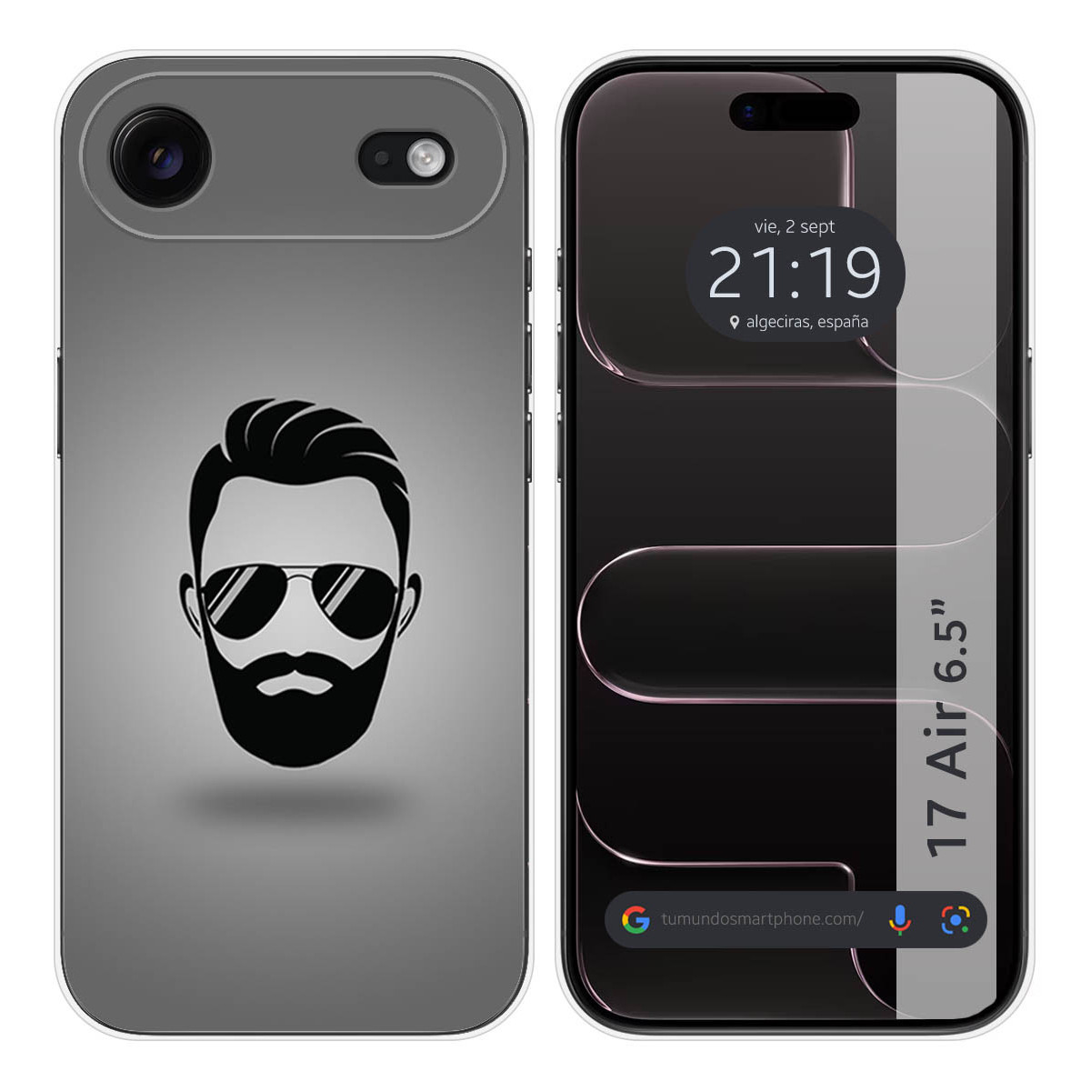 Funda Silicona para Iphone 17 Air (6.5) diseño Barba Dibujos