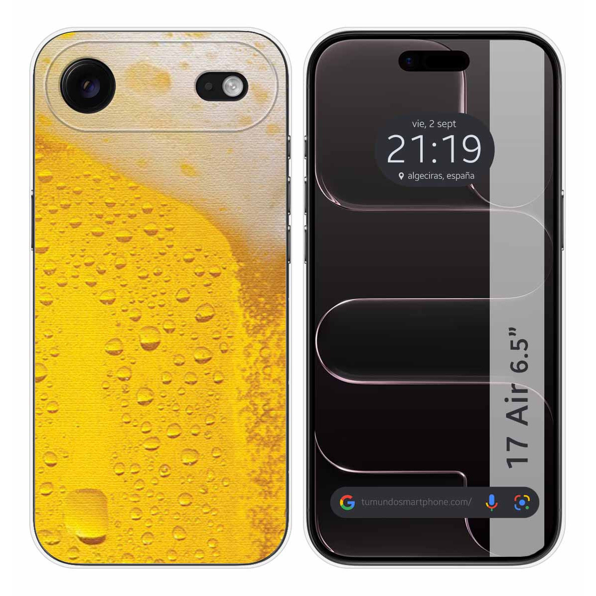 Funda Silicona para Iphone 17 Air (6.5) diseño Cerveza Dibujos