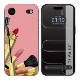 Funda Silicona para Iphone 17 Air (6.5) diseño Brochas Dibujos