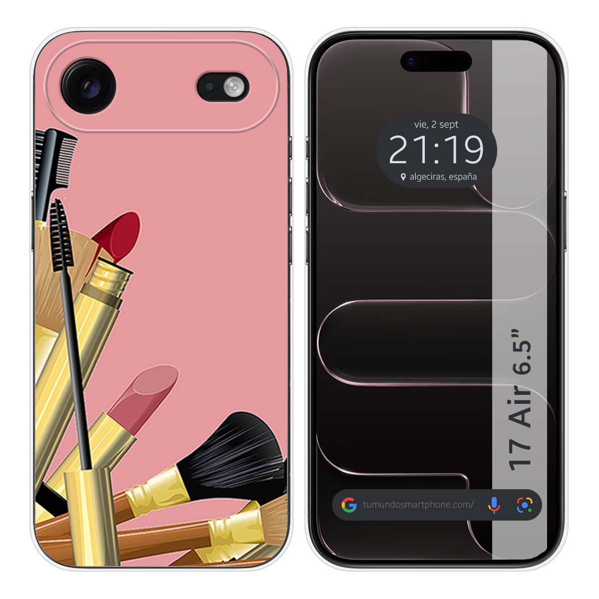 Funda Silicona para Iphone 17 Air (6.5) diseño Brochas Dibujos