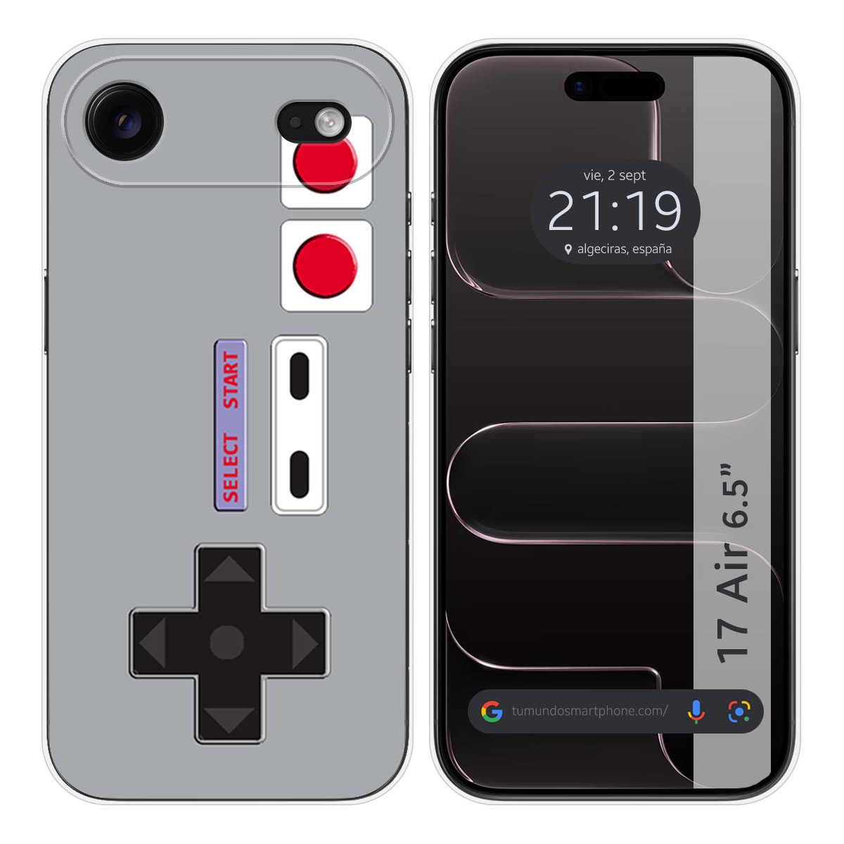 Funda Silicona para Iphone 17 Air (6.5) diseño Consola Dibujos