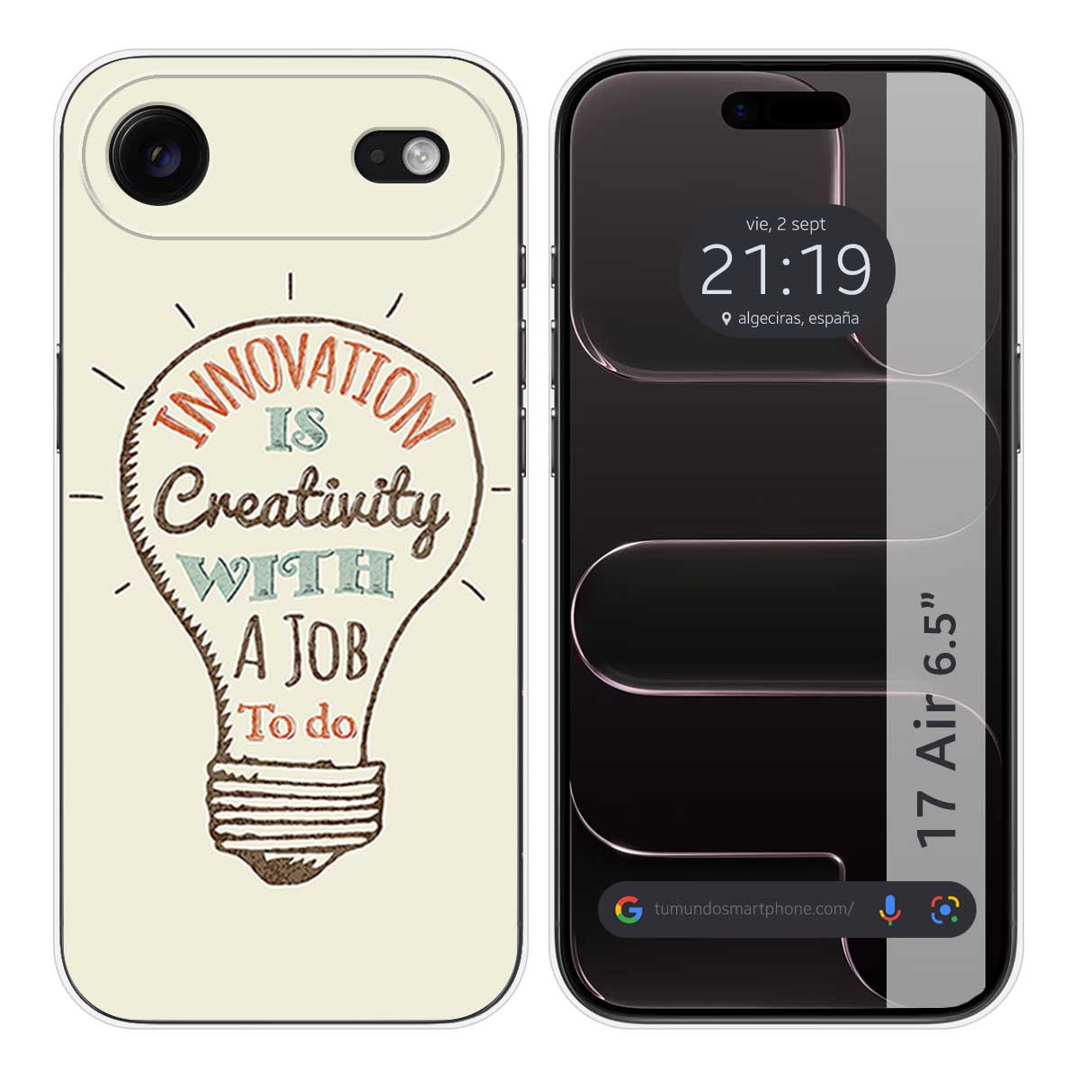 Funda Silicona para Iphone 17 Air (6.5) diseño Creativity Dibujos