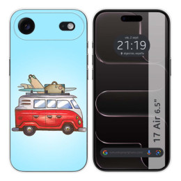 Funda Silicona para Iphone 17 Air (6.5) diseño Furgoneta Dibujos
