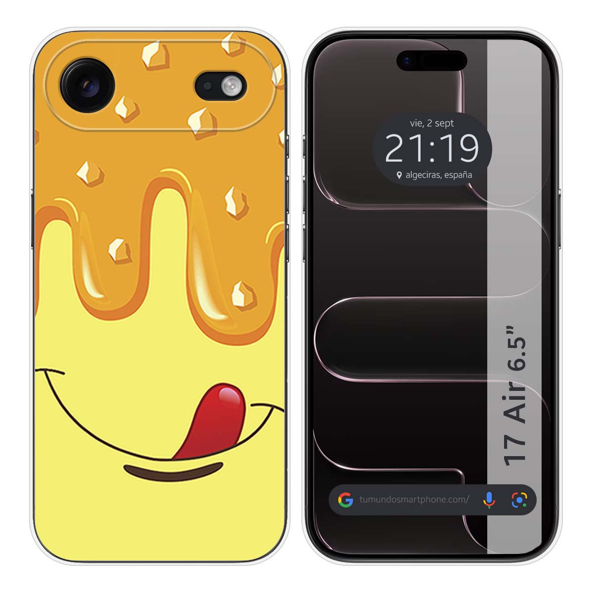 Funda Silicona para Iphone 17 Air (6.5) diseño Helado Vainilla Dibujos