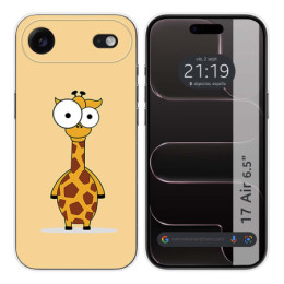 Funda Silicona para Iphone 17 Air (6.5) diseño Jirafa Dibujos