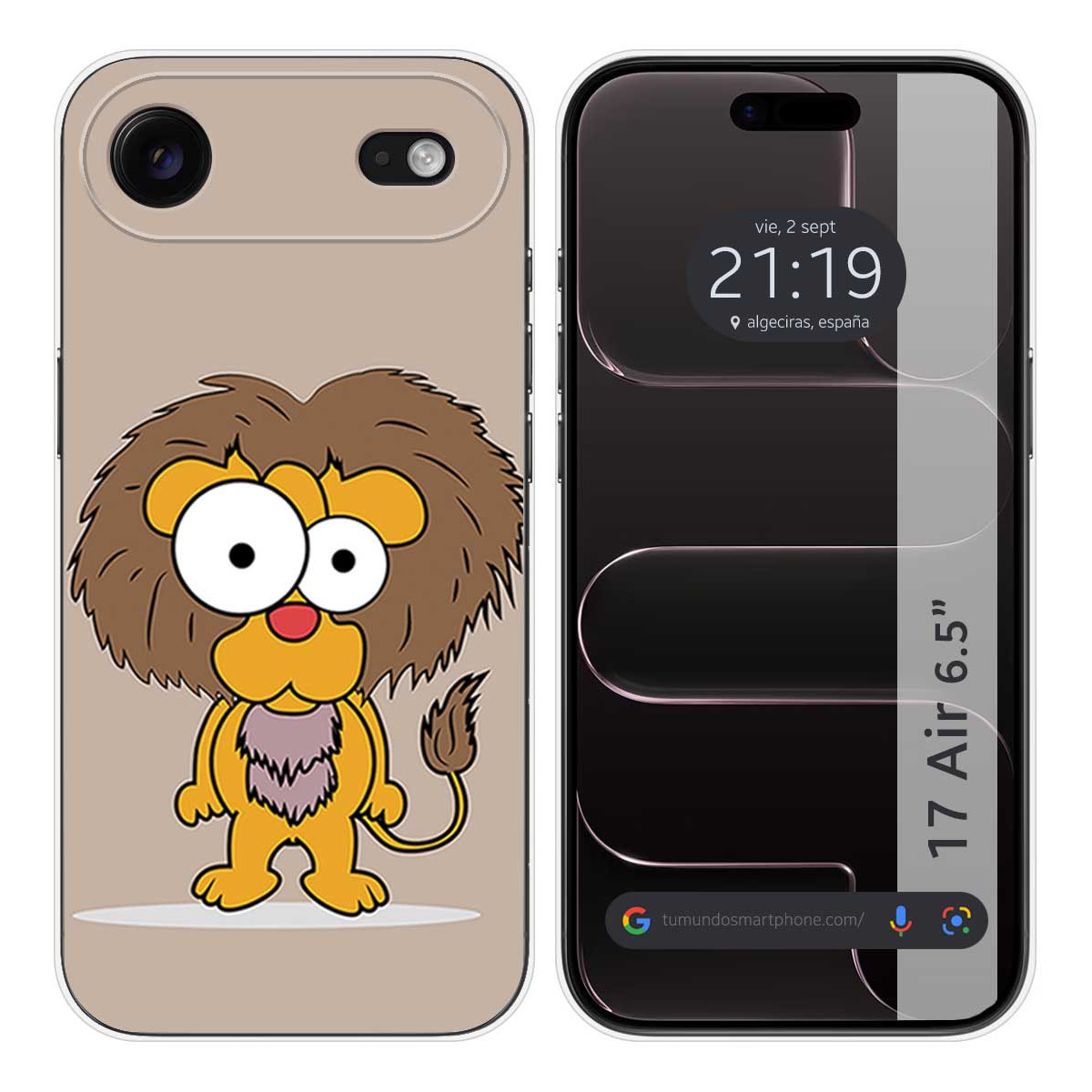 Funda Silicona para Iphone 17 Air (6.5) diseño Leon Dibujos