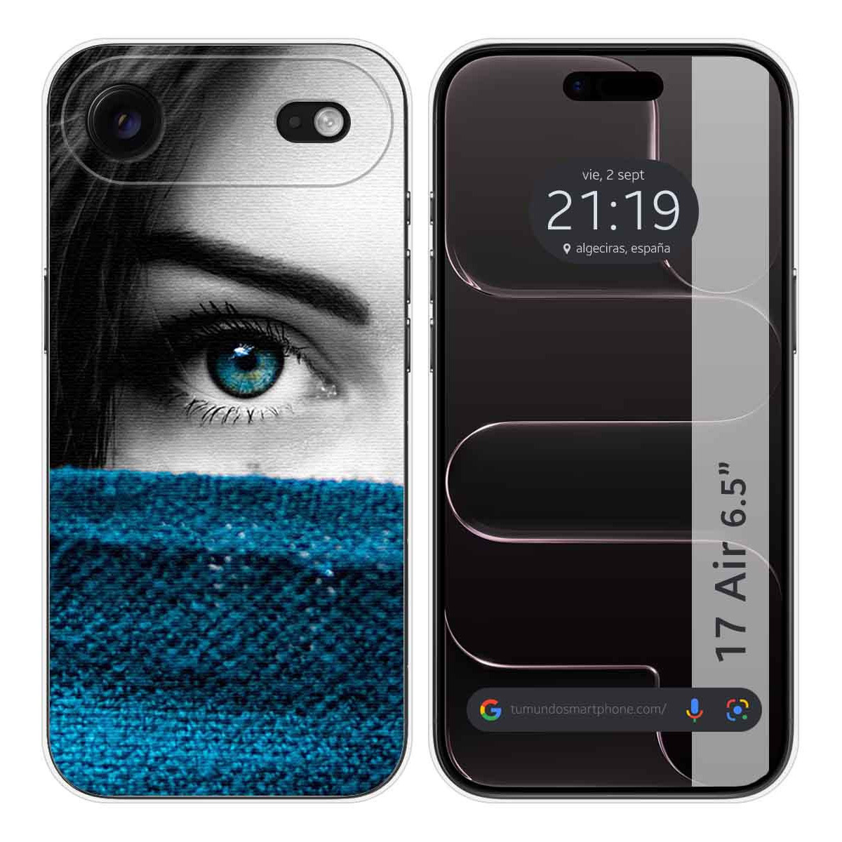 Funda Silicona para Iphone 17 Air (6.5) diseño Ojo Dibujos