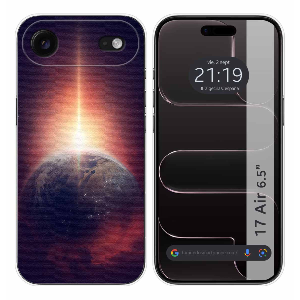 Funda Silicona para Iphone 17 Air (6.5) diseño Tierra Dibujos