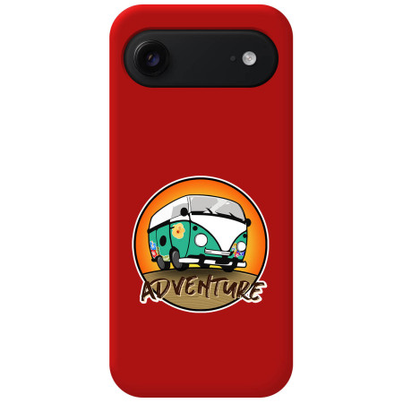 Funda Silicona Líquida Roja para Iphone 17 Air (6.5) diseño Adventure Dibujos