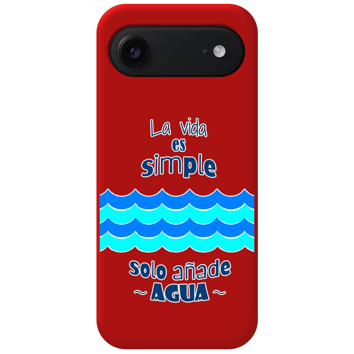 Funda Silicona Líquida Roja para Iphone 17 Air (6.5) diseño Agua Dibujos