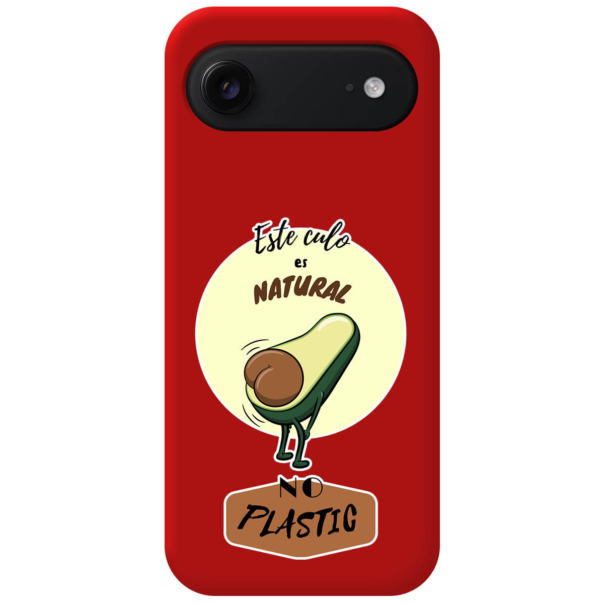 Funda Silicona Líquida Roja para Iphone 17 Air (6.5) diseño Culo Natural Dibujos