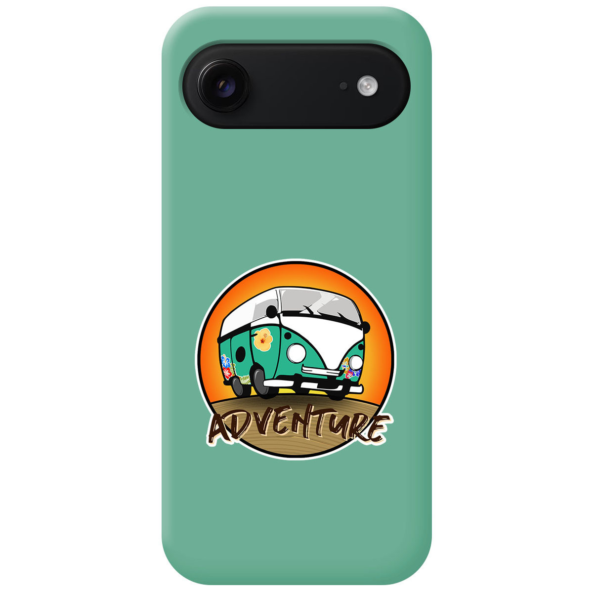 Funda Silicona Líquida Verde para Iphone 17 Air (6.5) diseño Adventure Dibujos