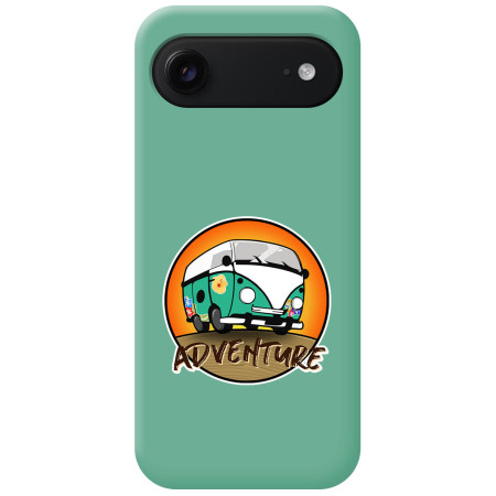 Funda Silicona Líquida Verde para Iphone 17 Air (6.5) diseño Adventure Dibujos