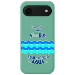 Funda Silicona Líquida Verde para Iphone 17 Air (6.5) diseño Agua Dibujos