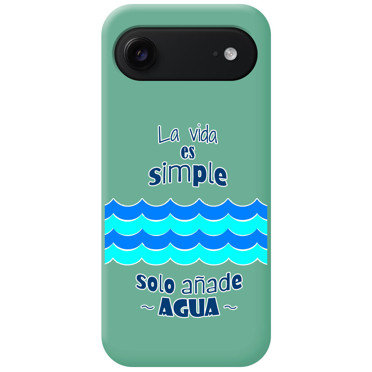 Funda Silicona Líquida Verde para Iphone 17 Air (6.5) diseño Agua Dibujos