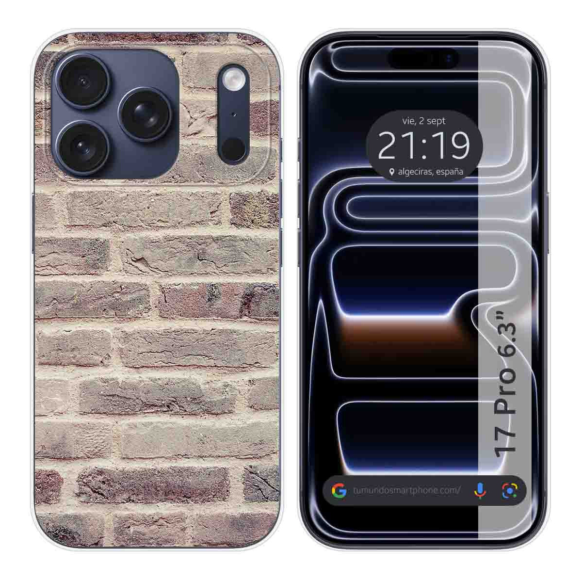 Funda Silicona para Iphone 17 Pro (6.3) diseño Ladrillo 01 Dibujos