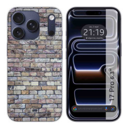 Funda Silicona para Iphone 17 Pro (6.3) diseño Ladrillo 02 Dibujos