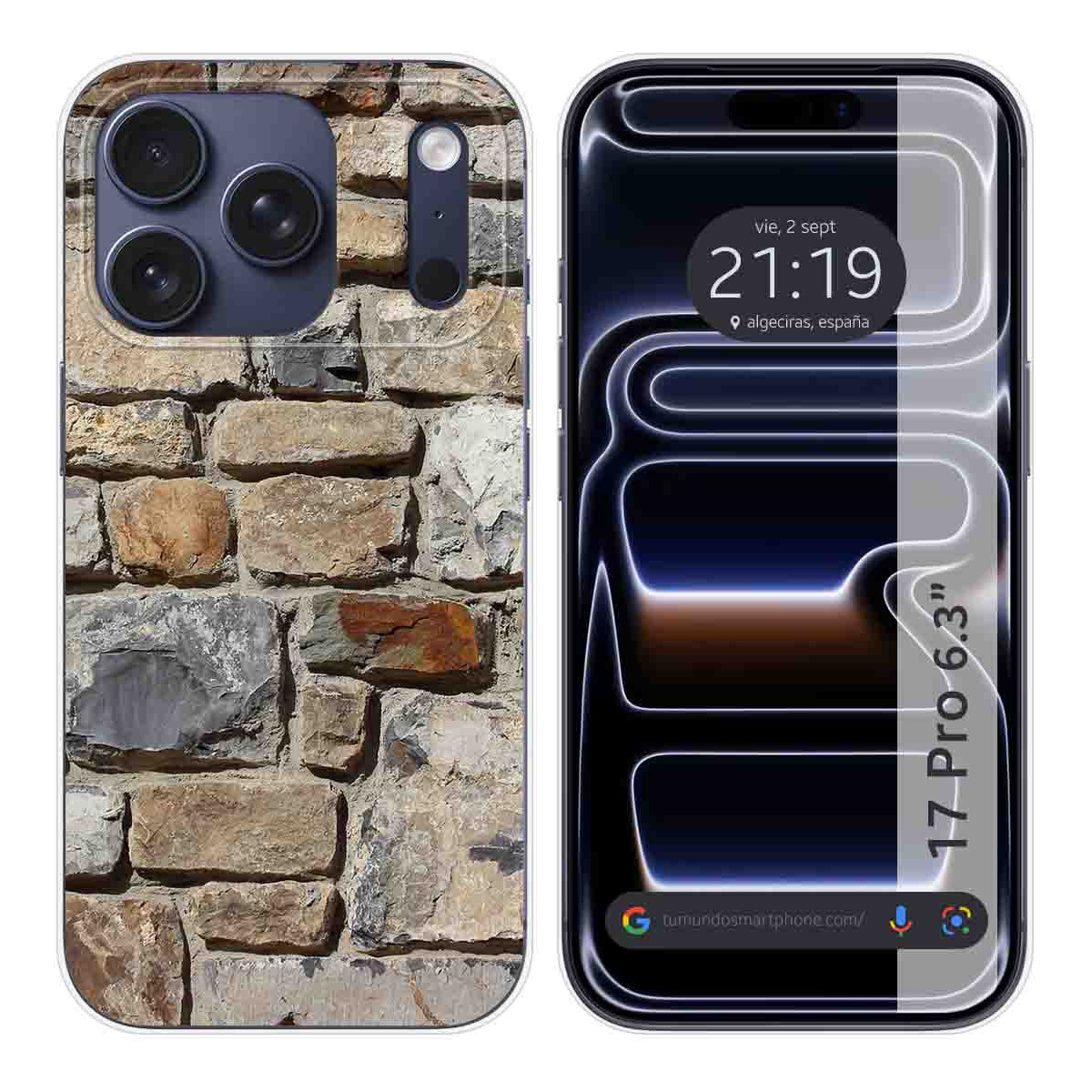 Funda Silicona para Iphone 17 Pro (6.3) diseño Ladrillo 03 Dibujos