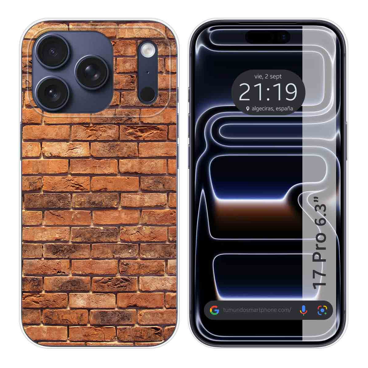 Funda Silicona para Iphone 17 Pro (6.3) diseño Ladrillo 04 Dibujos