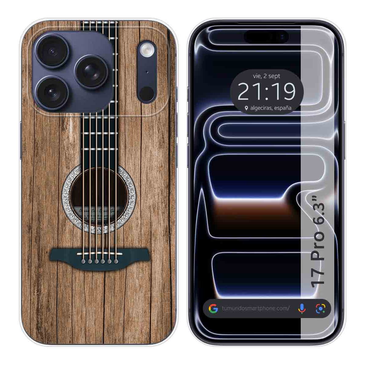 Funda Silicona para Iphone 17 Pro (6.3) diseño Madera 11 Dibujos