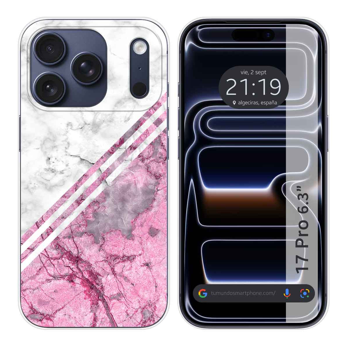Funda Silicona para Iphone 17 Pro (6.3) diseño Mármol 03 Dibujos
