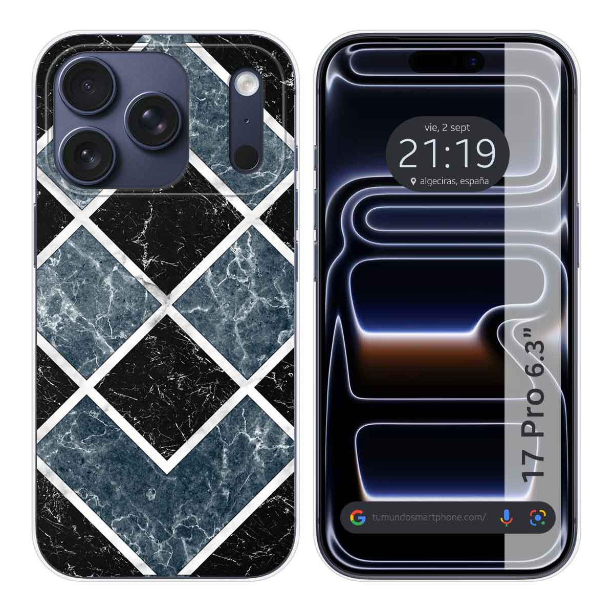 Funda Silicona para Iphone 17 Pro (6.3) diseño Mármol 06 Dibujos