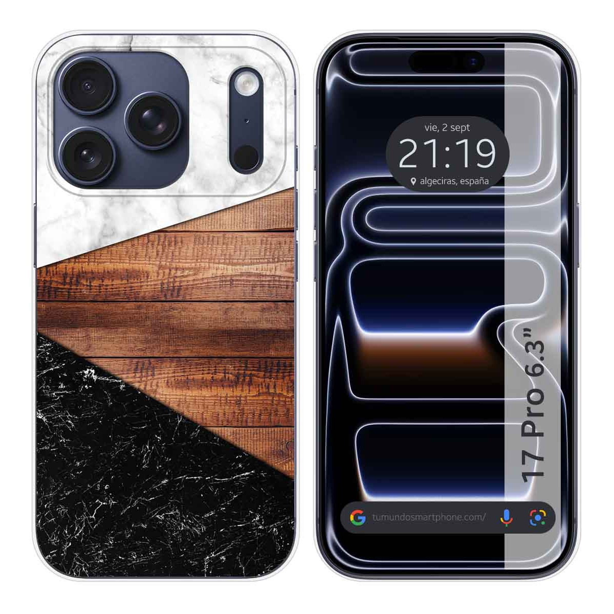 Funda Silicona para Iphone 17 Pro (6.3) diseño Mármol 11 Dibujos