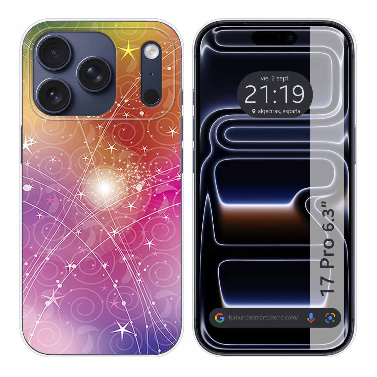 Funda Silicona para Iphone 17 Pro (6.3) diseño Abstracto Dibujos