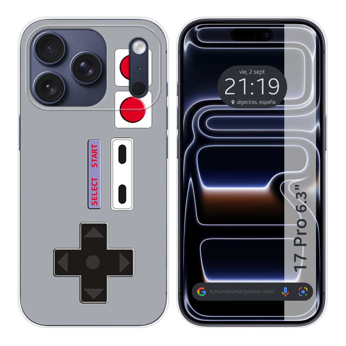 Funda Silicona para Iphone 17 Pro (6.3) diseño Consola Dibujos