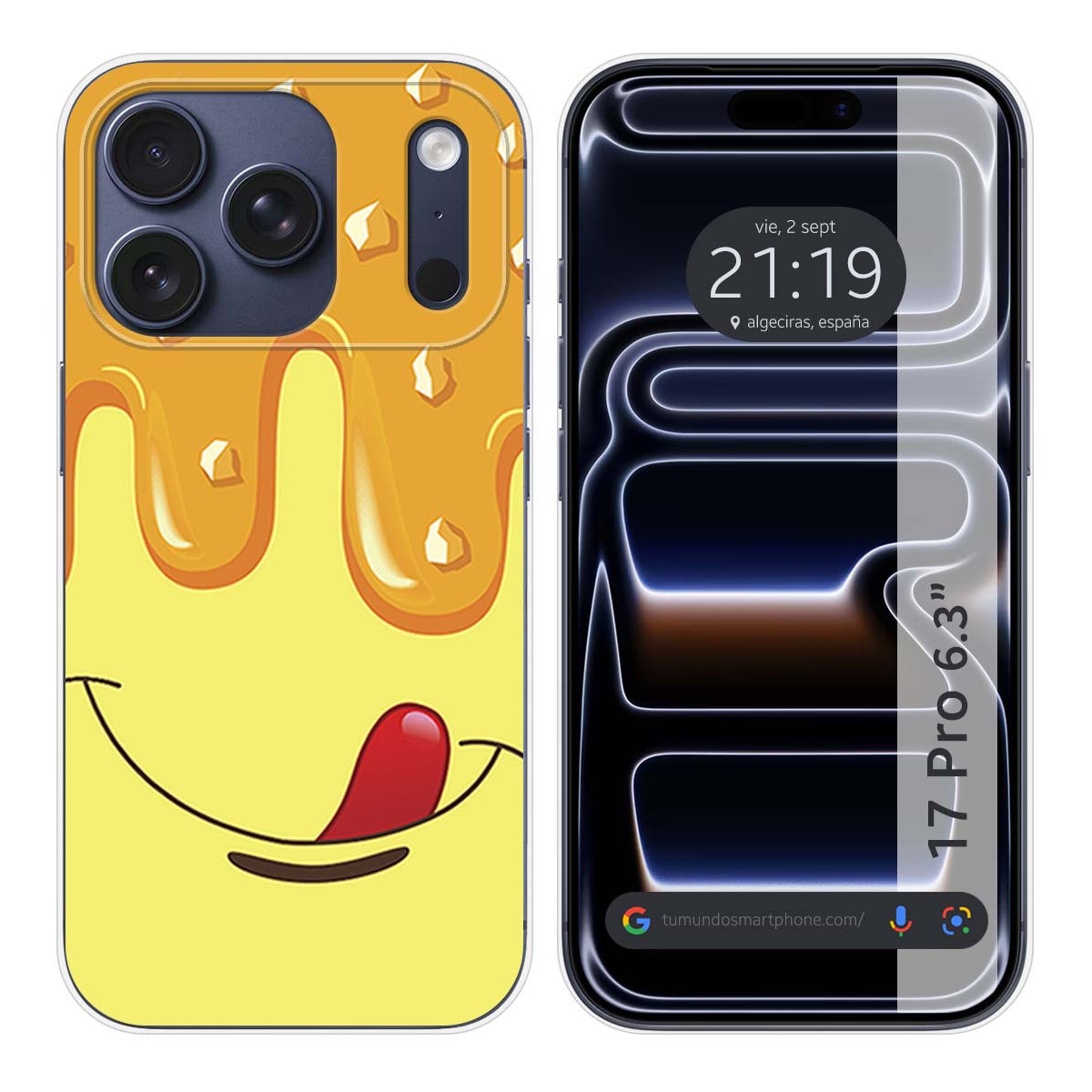 Funda Silicona para Iphone 17 Pro (6.3) diseño Helado Vainilla Dibujos